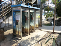 Traces of the flood near Bang Khen Station